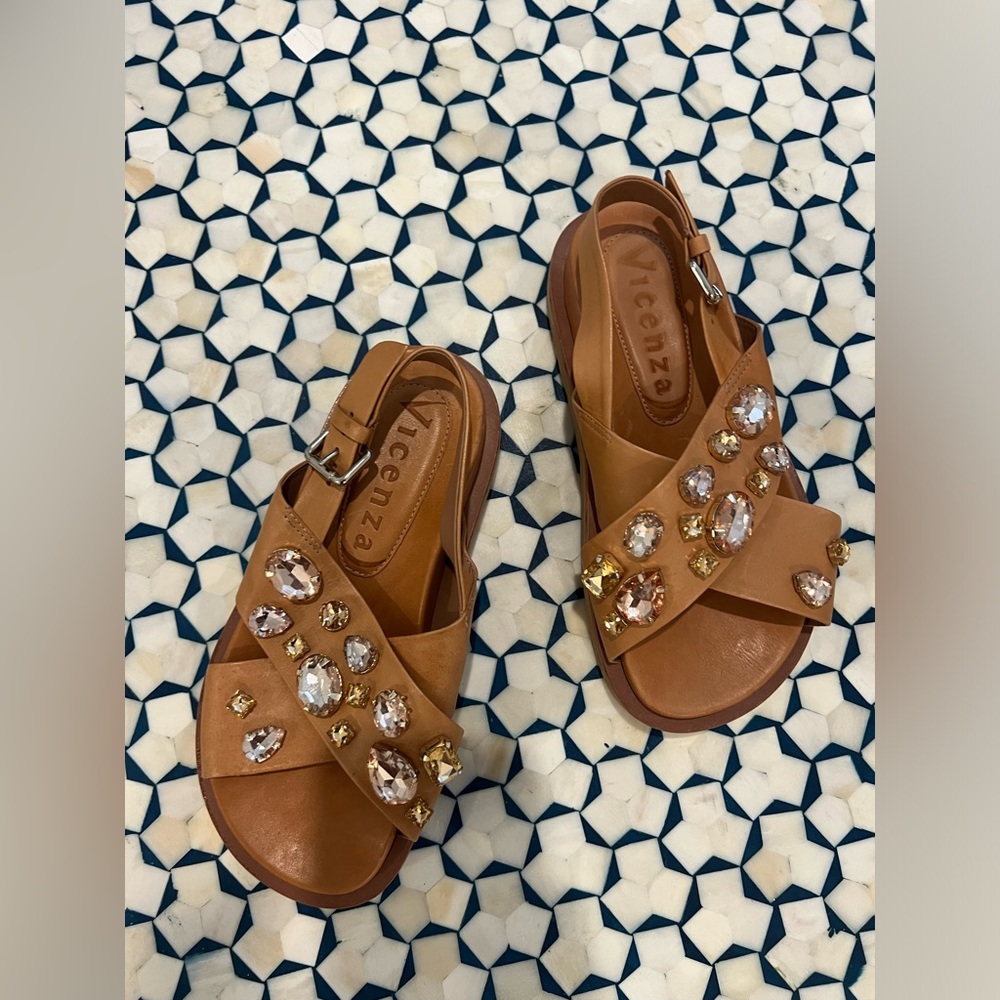 Vicenza Rock Candy Embellished Sandals size 36 - Picture 2 of 4